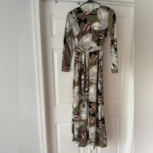 Floral Long Sleeve Maxi Dress